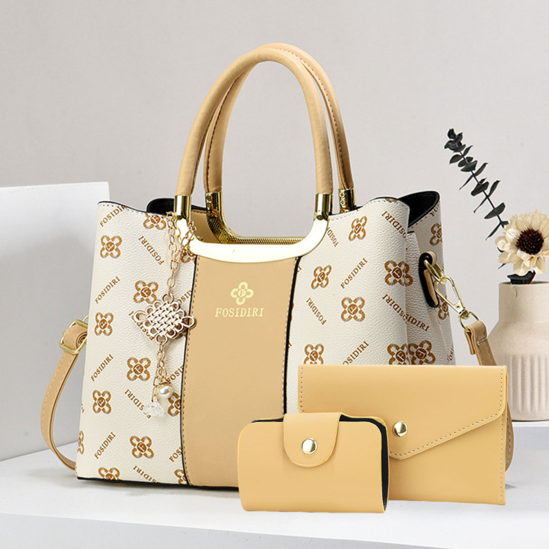 Luxury Bags In - حقائب يد فاخرة مطبوعة للنساء، طقم