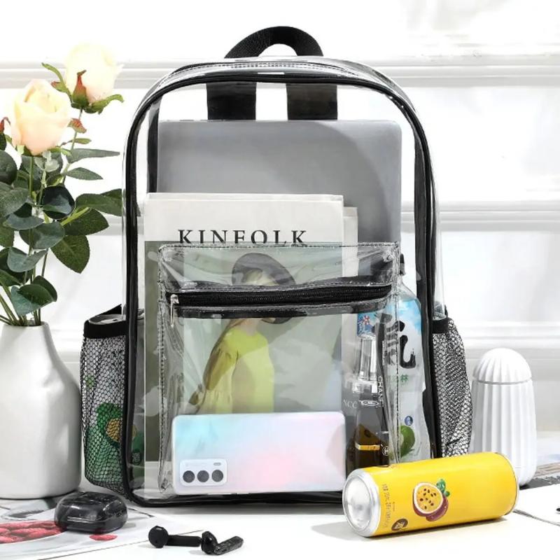 Shoulder Bag Slouchy - حقيبة ظهر شفافة من PVC للرياضات