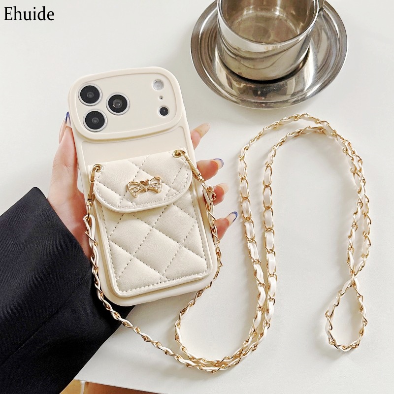 حافظة محفظة مبطنة لهاتف آيفون  - مراجعة Chain Crossbody Quilted وسعره