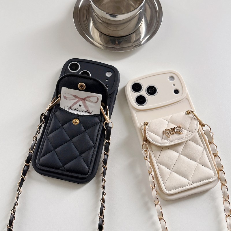 حافظة محفظة مبطنة لهاتف آيفون  - مراجعة Chain Crossbody Quilted وسعره