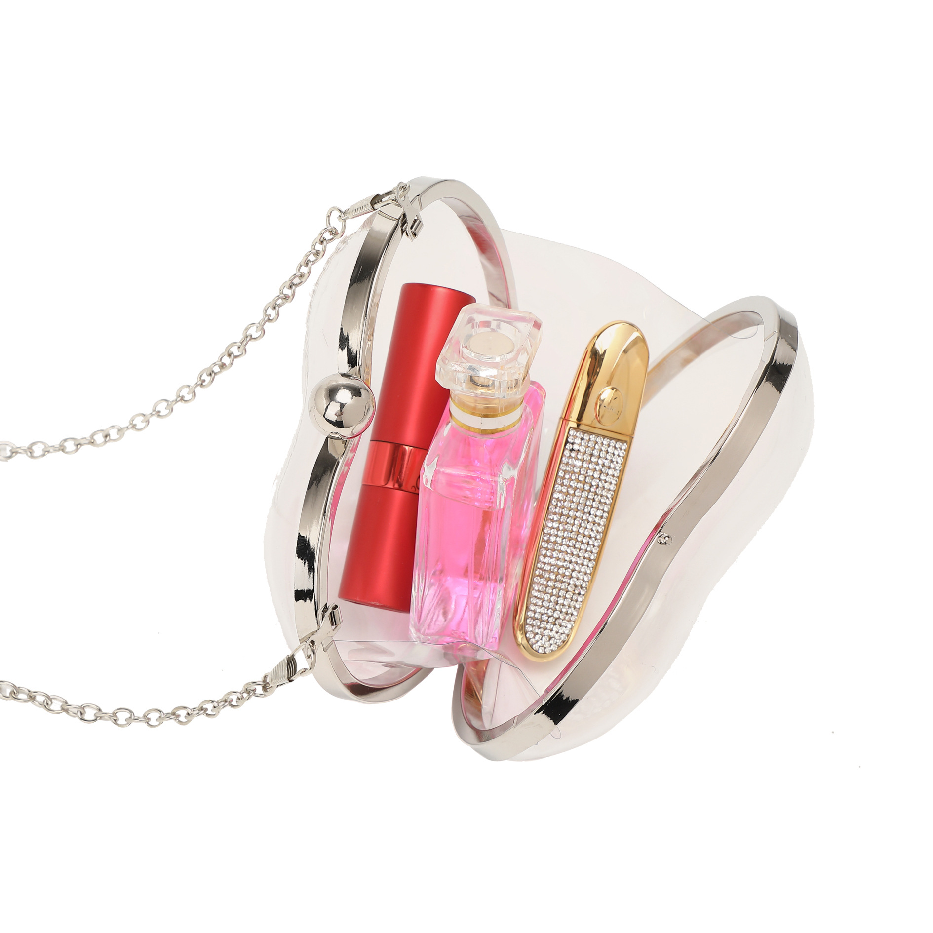 عشاء أكريليك صغير الحب حقيبة ص - مراجعة Chain Crossbody Quilted وسعره