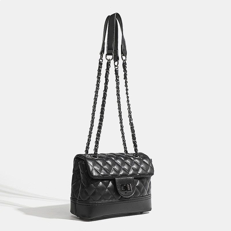 حقيبة كتف صغيرة عصرية للنساء ل - مراجعة Chain Crossbody Quilted وسعره