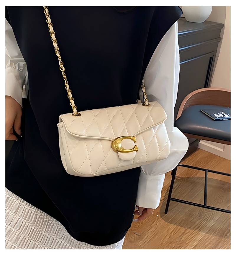 حقيبة كتف نسائية من الجلد المب - مراجعة Chain Crossbody Quilted وسعره
