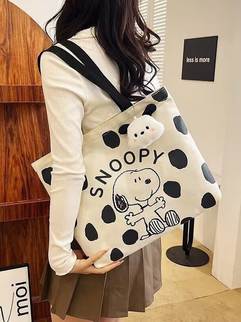 حقيبة كتف قماشية بتصميم سنوبي  - مراجعة Shoulder Bag Slouchy وسعره
