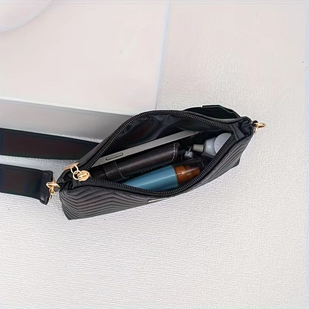 حقيبة كتف نسائية مبطنة بنمط مت - مراجعة Chain Crossbody Quilted وسعره