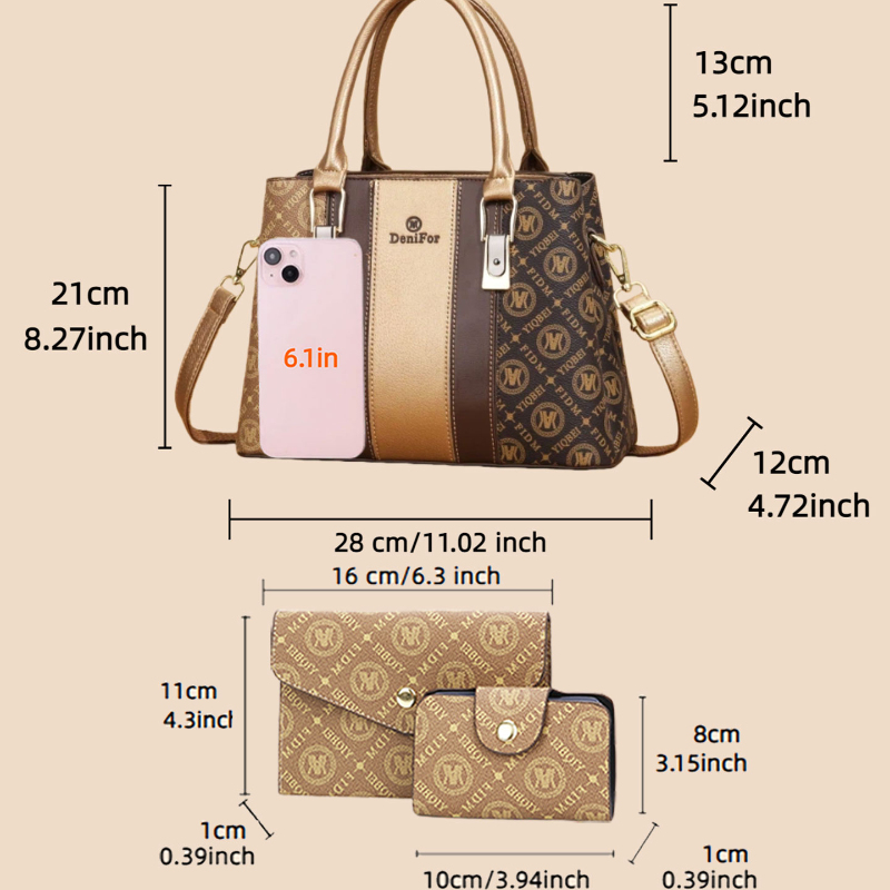 مجموعة من 3 حقائب يد نسائية بت - مراجعة Luxury Bags In وسعره