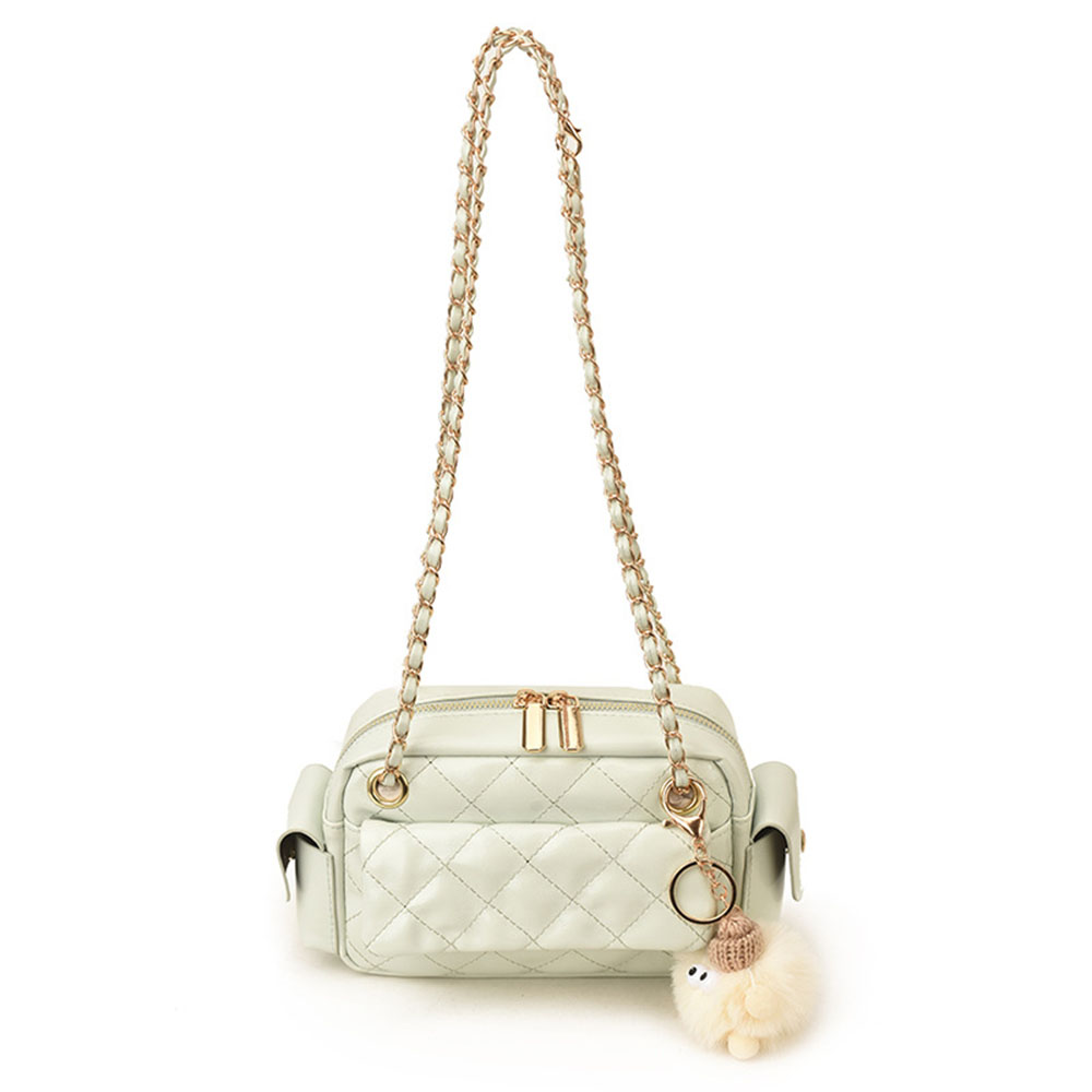 حقيبة كتف نسائية بتصميم سلسلة  - مراجعة Chain Crossbody Quilted وسعره